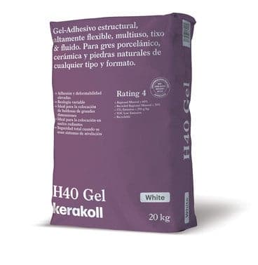 Cemento Cola H40 Gel 20kg Blanco