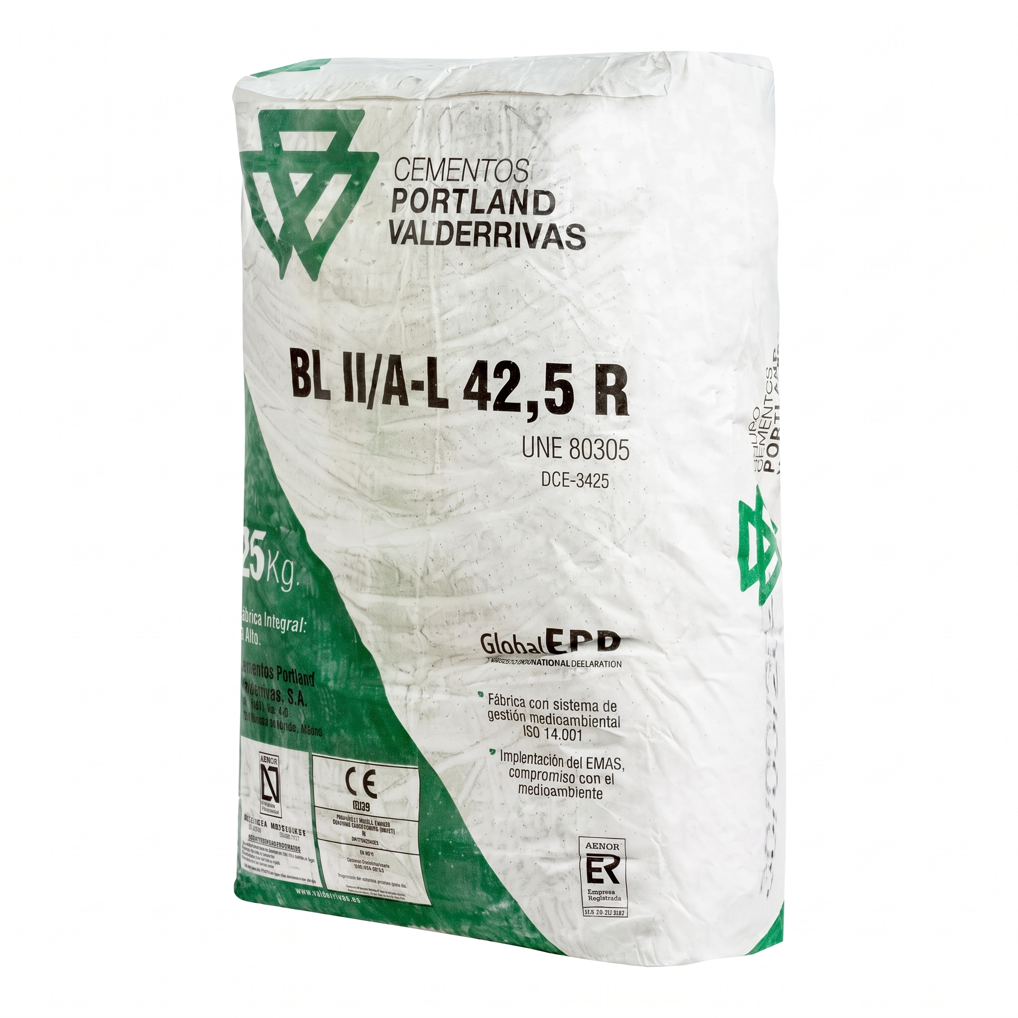 Cemento Blanco ECOBASIC 25kg pack 6 uds