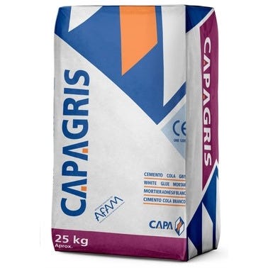 Cemento Cola Capa 25 KG Gris pack 64 uds