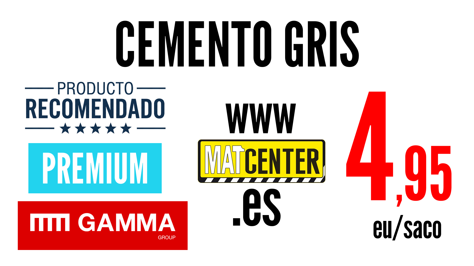 Saco Premium cemento gris 25kg
