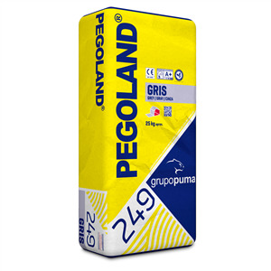 Mortero cola Pegoland gris 25 kg pack 48 uds