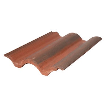 Teja hormigón gredos rojo ecoBASIC 42x33,2cm Pack 108 uds